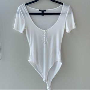 Simple White Bodysuit